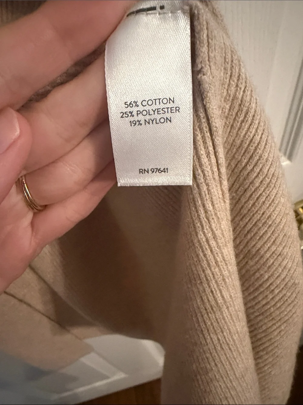 J. Jill Ribbed Gilet Cardigan Sz Medium Petite Oatmeal Cream